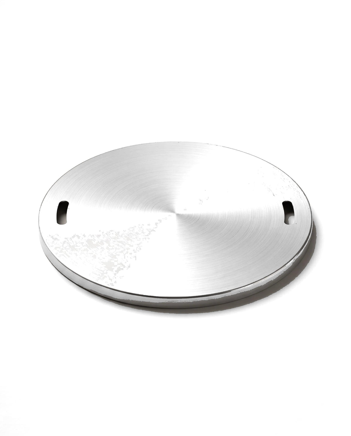 Flush Edelstahl-Brennerabdeckung fuer Orbit Light, Freisteller vor neutralem Hintergrund